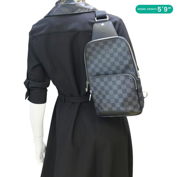 Louis Vuitton  Avenue Sling Damier Graphite Backpack Bag Grey main image 11